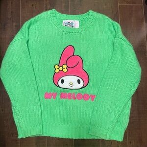 Forever 21 My Melody Mint Green Knitted Sweater - Small